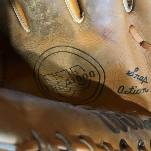 Vintage Wilson A1000 Pro Back A2910 RHT Baseball Glove Nice - Picture 7 of 18
