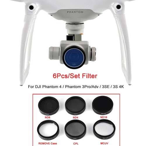 Camera Lens UV CPL ND4/8/16 Filter Protect For DJI Phantom 4/3 3se 3 4k - Picture 8 of 10