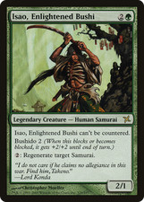Isao, Enlightened Bushi #129 (HP) Betrayers of Kamigawa BOK Magic MTG