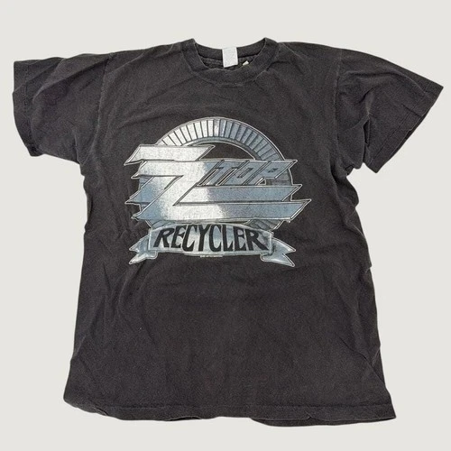 ZZ Top Recycler Tour T-Shirt Black Rock Band Gr 1990s vintage concert t-shirt, vintage, single stitch, B+ condition