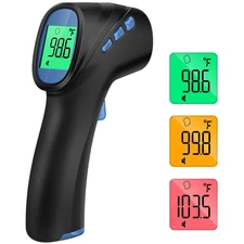Forehead Thermometer, Digital Infrared with Fever Alarm