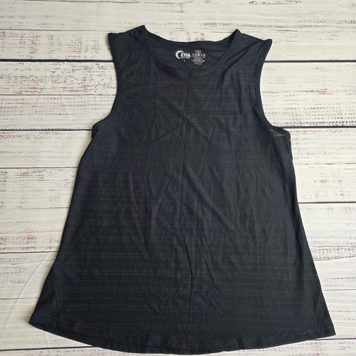 Zyia Active Women's Size Large Black Crew Neck Sleeveless Activewear Tank Top - Picture 2 of 8