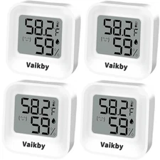 4 Pcs Digital Hygrometer Indoor Mini Thermometer Humidity Meter Room Monitor ℉/℃