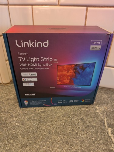 Linkind LS0600116267 Black Bluetooth HDMI Sync Box Smart TV Light Strip - Picture 1 of 6