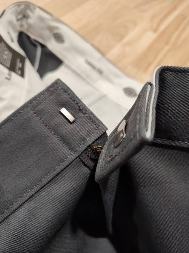 Pantalones de trabajo Dickies para hombre 85283CH holgados doble rodilla, 42x30, bolsillos, grises nuevos con etiquetas - Imagen 5 de 6