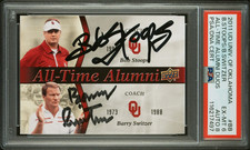 2011 UD OKLAHOMA SOONERS ALUMNI  BOB STOOPS/BARRY SWITZER ~~AUTOGRAPHED!!~~
