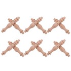  12 Stück römische Holzsäulen: Dekorative Hartholzpfeiler für die Reparatur von