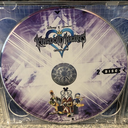 Kingdom Hearts CD 2 dischi colonna sonora 2002 Squaresoft Disney Giappone - Foto 5 di 6