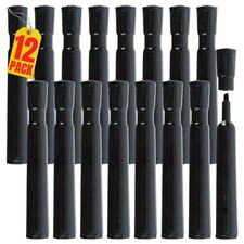 Chisel Tip Permanent Marker - Black, 12 Pack