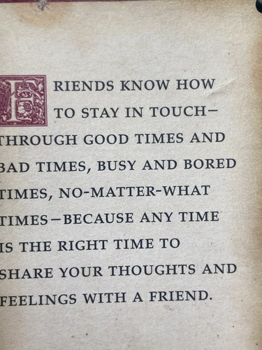 American Girl Hallmark 2003 Circle Of Friends Keep In Touch Friendship Book New - Picture 11 of 12