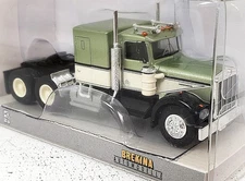 Brekina NEW HO 1/87 Scale Kenworth W900 3-Axle Tractor Trailer Cab Green/White