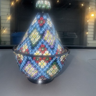 Handcrafted Moroccan Tajine Traditional Handmade Pottery Free Shipping