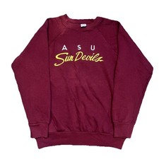 True Vintage Champion Arizona State Sun Devils Sweatshirt Mens Large Red 80s