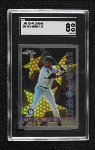 1996 Topps Chrome Star Power Ken Griffey Jr #90 SGC 8 HOF - Picture 1 of 4