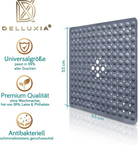 Duschmatte rutschfest 53x53cm Antirutschmatte Dusche Duscheinlage rutschfest - Bild 4 von 54