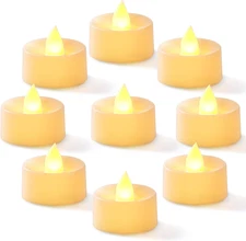 50-Pack Flameless LED Tea Lights Candles Battery Operated, 200+Hour Fake Electri