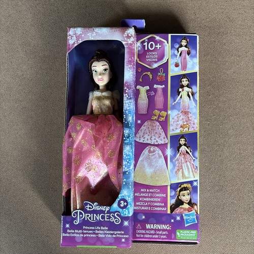 Disney Princess Life Belle Modepuppe Mix & Match 10 Outfit Kombinationen Box - Bild 2 von 12