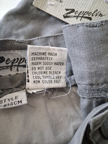 Vintage Zeppelin Parachute Pants Mens 28 Grey Pleated High Rise MC Hammer Style - Picture 15 of 16