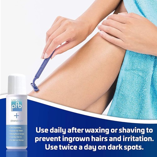 PFB Vanish Roll On Formula Treats Serum Chromabright Ingrown Hair & Brightening - Picture 3 of 4