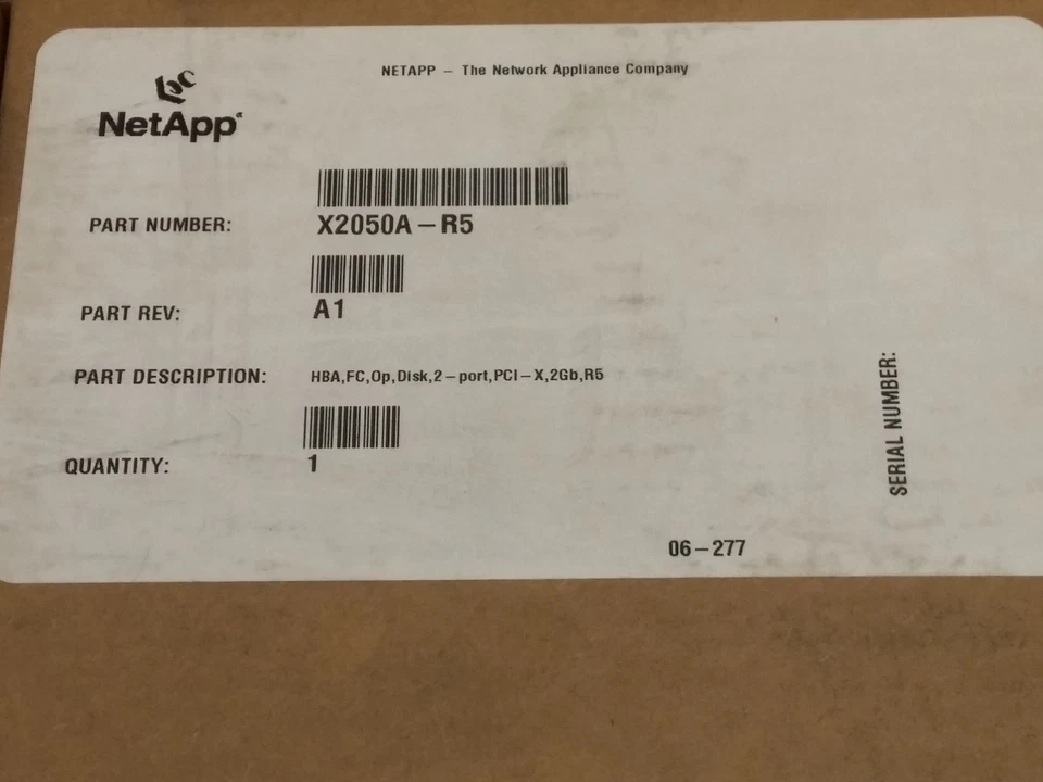 New NetApp X2050A-R5 PCI-X 2-Port Optical 2Gb FC Host Bus Adapter - Image 3 of 3