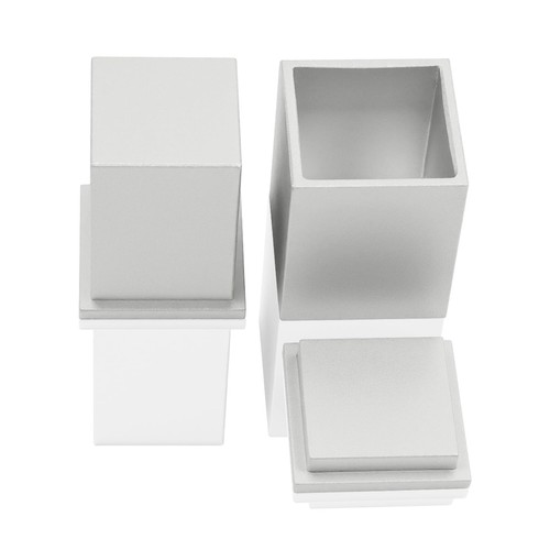 1.5" x 1.5" Square Pre-Press Mold - CNC Machined 6061 Aluminum with Hard Anod... - Picture 5 of 7