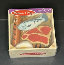 Melissa And Doug Food Groups Wooden Play Set Meats And Protein