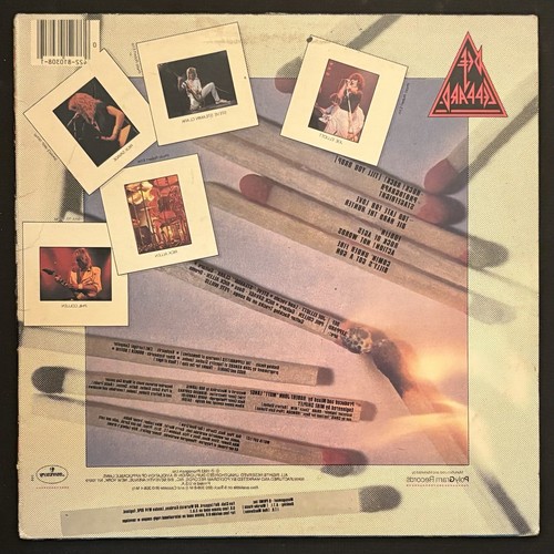 DEF LEPPARD Pyromania LP 1983 Mercury 422-810 308-1 M-1 - VG+ PHOTOGRAPH - Picture 2 of 5