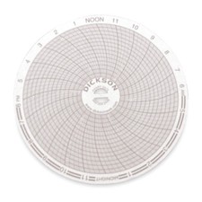DICKSON C015 Circular Paper Chart, 24 hr, 60 pkg 1LXK2