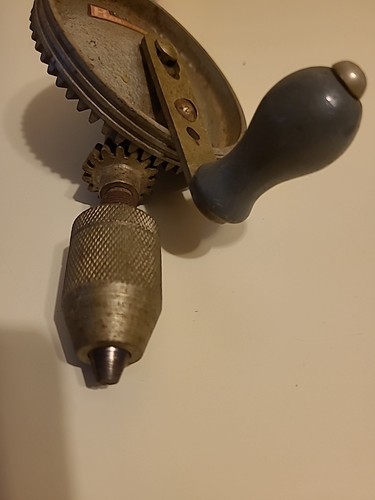 Vintage Stanley Handyman HY-LO H1220 Hand + Antique Bit Brace Drills (C34) - Picture 5 of 18