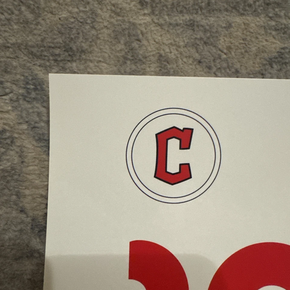 2026 Cleveland Guardians SCHEDULE POSTER MLB SGA 9/27/2025 Size 24" X 18" - Image 2 of 4