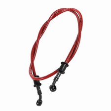 1x 120cm Motorcycle Braided Steel Brake Clutch Oil Hose Line Pipe Red