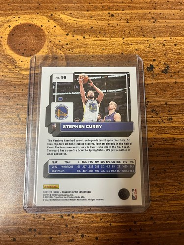 Panini Donruss Optic Stephen Curry #96 2022-23 - Imagen 2 de 2