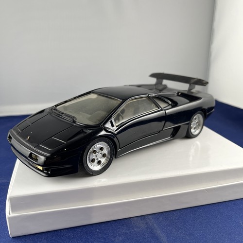 Testors Lamborghini Diablo 1:24 Diecast Toy Car Opening Doors & Hood Black - Picture 1 of 16