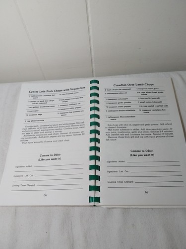 Roger's Lite Cajun Cookbook Vernon Roger 1989 Baton Rouge Louisiana WAFB-TV - Picture 10 of 11