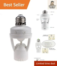 Energy-Saving E26/E27 Motion Sensor Light Bulb Adapter - Auto On/Off Detection