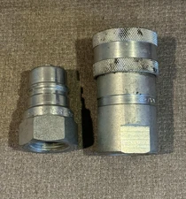 NOS Pioneer Hydraulic Quick Hose Coupling 4050-6P & 4010-6P - 1" Socket x NPT