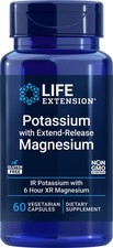 Life Extension Potassium with Extend-Release Magnesium 60 VegCap
