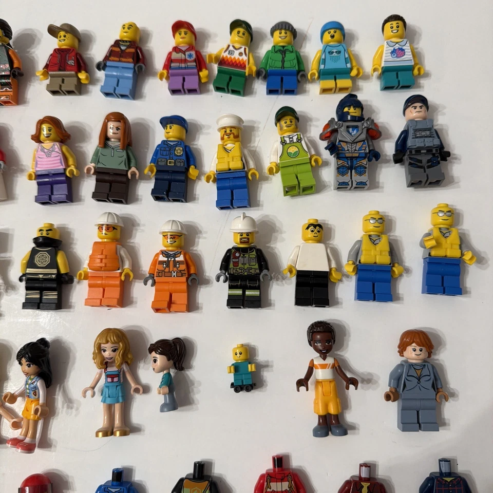 LEGO Minifigure Lot 70+ pcs City Friends Ninjago Star Wars Super Heroes Mix - Image 3 of 4