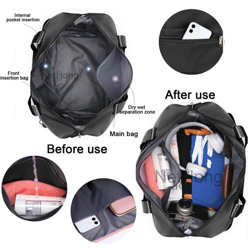 Expandable Rolling Bag with Wheels Foldable Duffel Bag for Travel Carry on Bag~~ - Picture 5 of 61