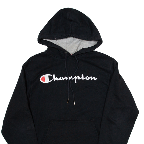 CHAMPION Mens Black Hoodie S - Picture 2 of 6