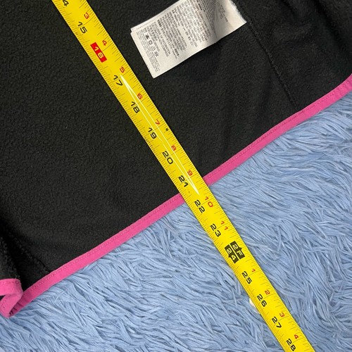 Converse Full Zip Fleece Jacket Size Medium Youth Girls Pink Black Outdoor - Picture 10 of 12
