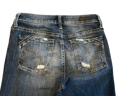 Schnalle schwarz Fit No. 93 Mid-Rise Bootcut Stretch Jeans 29 x 31 Distressed Pocket - Bild 5 von 13