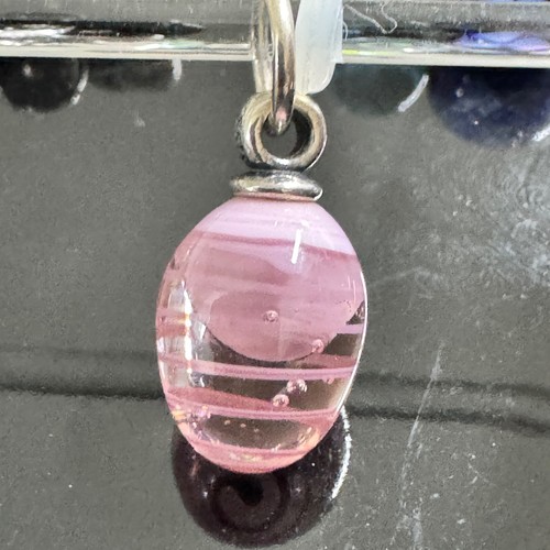 TROLLBEADS Sterling Silver Pink Twirl Tassel pendant TAGBE-00059 - Picture 11 of 11