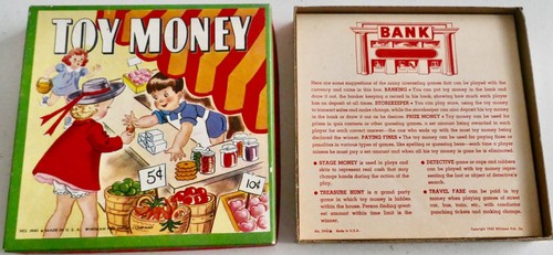 Vintage 1943 TOY MONEY Unpunched Coins & Unused Bills WHITMAN PUB. CO. Complete - Picture 3 of 22