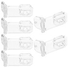 6 Pcs Clear Acrylic Lock Hasp Cabinet Accessory Hasps Door Hinged Latch