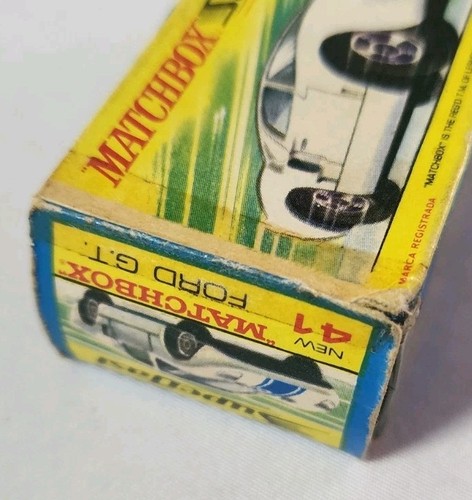 Matchbox Superfast Lesney Ford GT with Box No. 41 - Picture 9 of 10