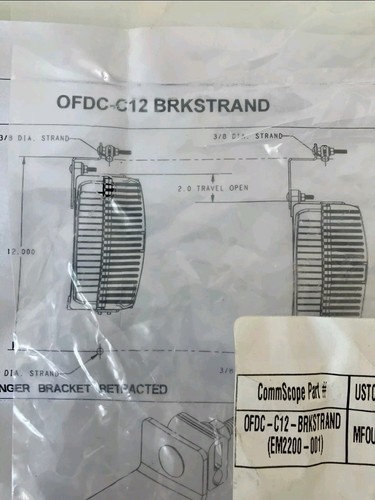 CommScope OFDC-C12-BRKSTRAND EM2200-001 Caja de 5 unidades (10 soportes en total) - Imagen 4 de 6