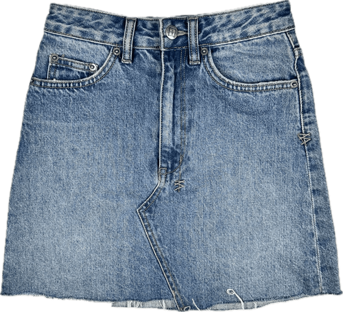 Ksubi 'Hi Line Mini' Blue Distressed Denim Skirt - Size 23 - Bild 3 von 8