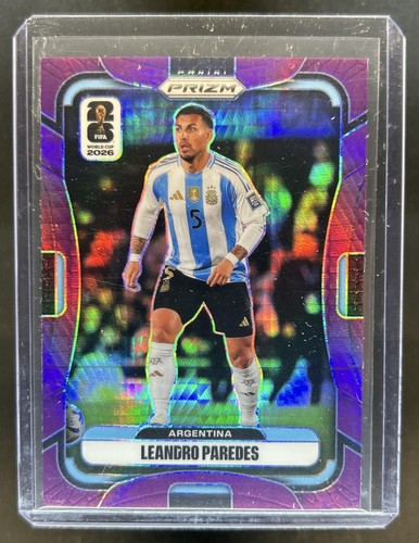 2026 Panini Prizm World Cup Leandro Paredes Purple Hyper #/299 Argentina