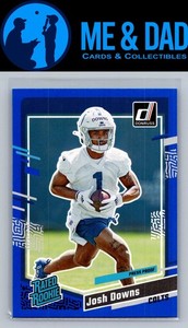 2023 Donruss #345 Josh Downs Press Proof Blue